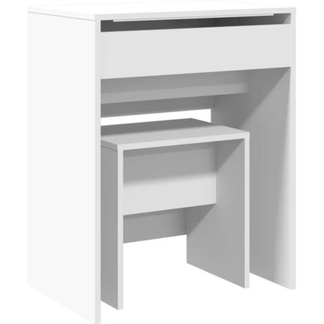 Toeletta e Sgabello Bianco 60x40x113,5 cm vidaXL 493768