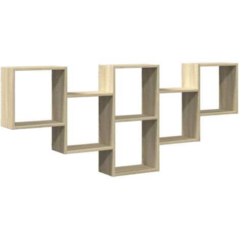 vidaXL Scaffale a Parete Rovere Sonoma 159x18x66 cm in Truciolato