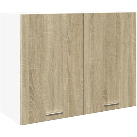 vidaXL Mobile Pensile Rovere Sonoma 80x31x60 cm in Legno Multistrato