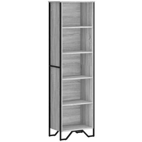 vidaXL Libreria Grigio Sonoma 50x31x169 cm in Legno Multistrato