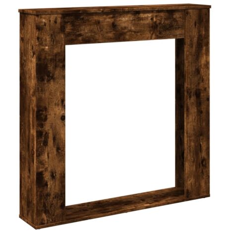 vidaXL Cornice per Camino Rovere Fumo 100x20x100 cm in Truciolato