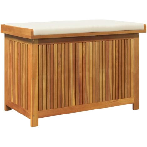 vidaXL Scatola Cuscini da Esterno 90x50x60,5 cm Legno Massello Acacia