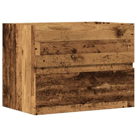 vidaXL Mobile da Bagno Legno Antico 60x38,5x45 cm in Truciolato (1/5)