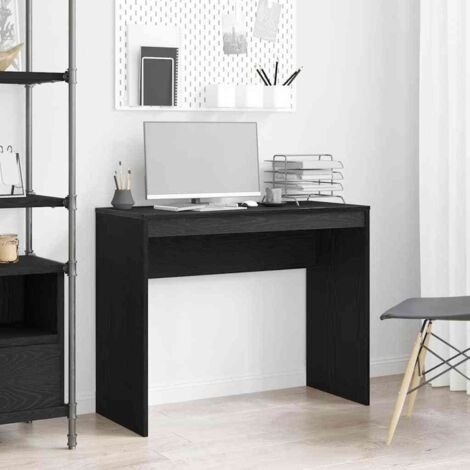vidaXL Scrivania Rovere Nero 90x40x72 cm Legno ingegnerizzato