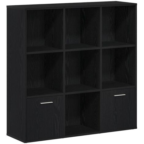 vidaXL Libreria Rovere Nero 98x29x97,5 cm Legno Multistrato