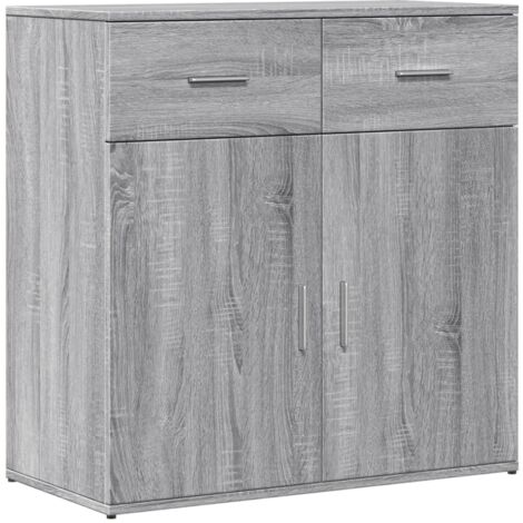 vidaXL Credenza Grigio Sonoma 79x38x80 cm in Legno Multistrato