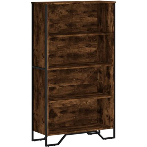 vidaXL Libreria Rovere Fumo 80x31x137,5 cm in Truciolato