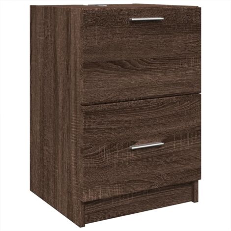 vidaXL Mobile Lavabo Rovere Marrone 40x37x59 cm in Truciolare