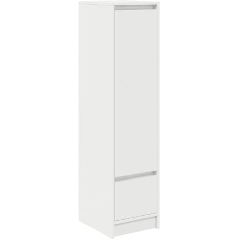 vidaXL Credenza Bianca 29,5x34x119,5 cm in Legno Multistrato