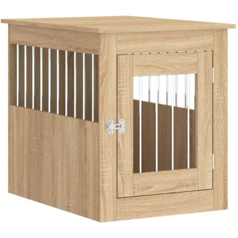 vidaXL Gabbia Cani da Arredamento Rovere Sonoma 55x75x65cm Multistrato