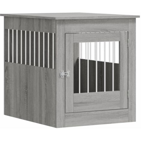 vidaXL Gabbia Cani Arredamento Grigio Sonoma 64,5x80x71cm Multistrato