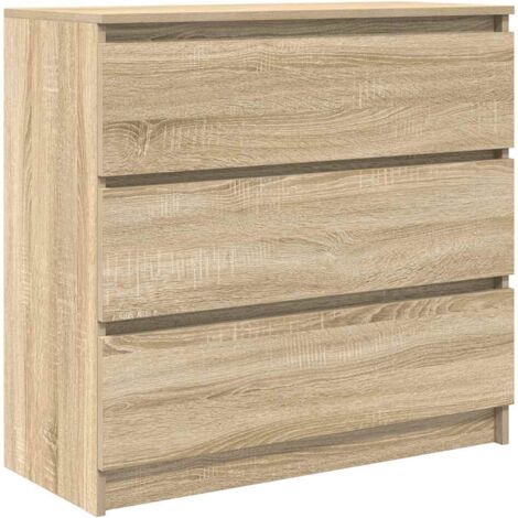 vidaXL Credenza Rovere Sonoma 80x35x76 cm in Legno Multistrato