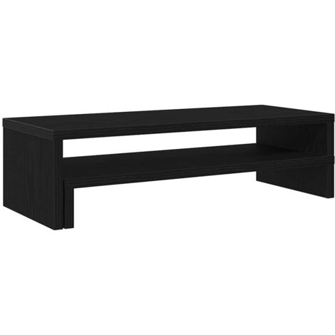 vidaXL Supporto per Monitor Rovere Nero 54x22x15 cm in Truciolato