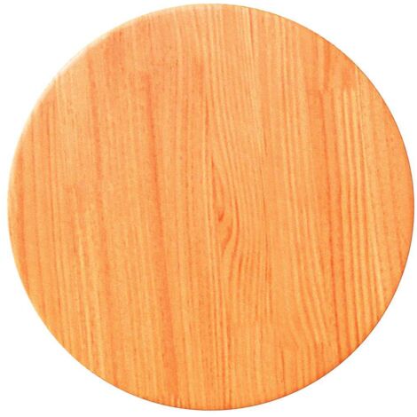 vidaXL Piano Tavolo Rotondo Marrone Cera Ø30x2,5cm Legno Massello