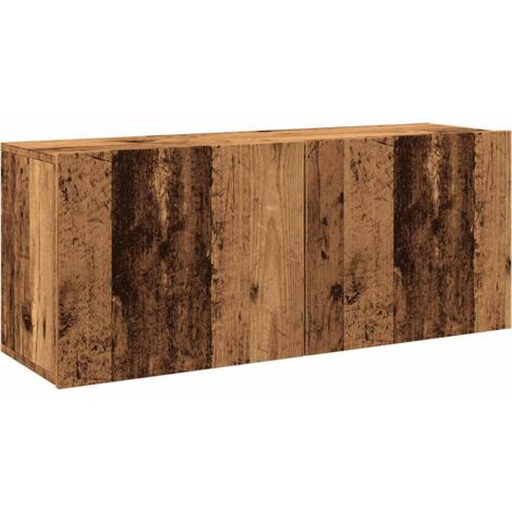 vidaXL Mobile TV a Parete Legno Antico 100x30x41 cm