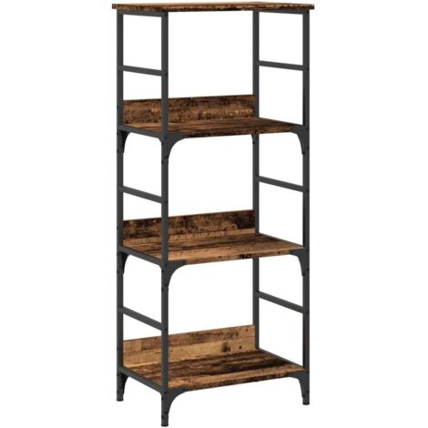 vidaXL Libreria Legno Antico 50x33x117,5 cm in Legno Multistrato