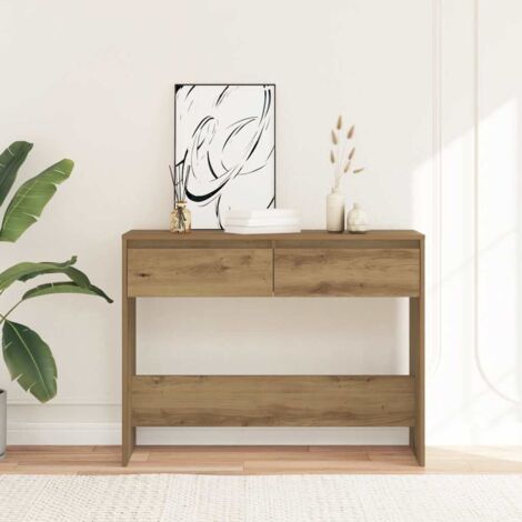vidaXL Tavolo Consolle Rovere Artigianale 100x35x76,5 cm in