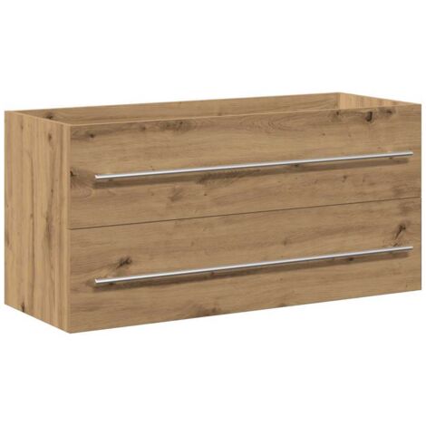 vidaXL Mobile Lavabo Bagno Artigianale 100x38,5x48cm Legno
