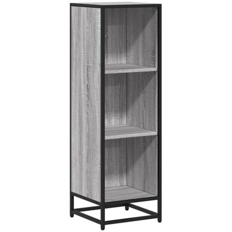 vidaXL Libreria Grigio Sonoma 33,5x33x107,5 cm in Legno (1/5)