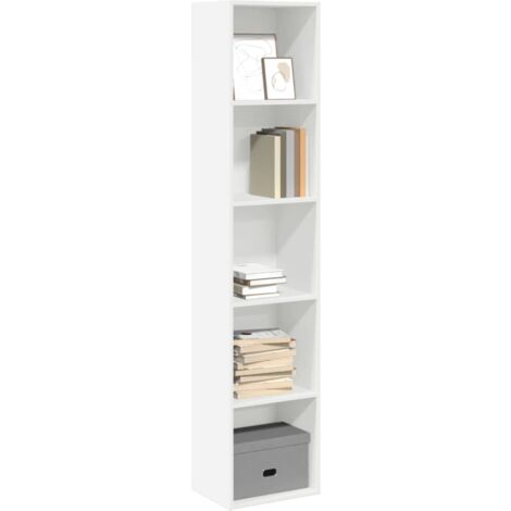 vidaXL Libreria Bianca 40x30x189 cm in Legno Multistrato