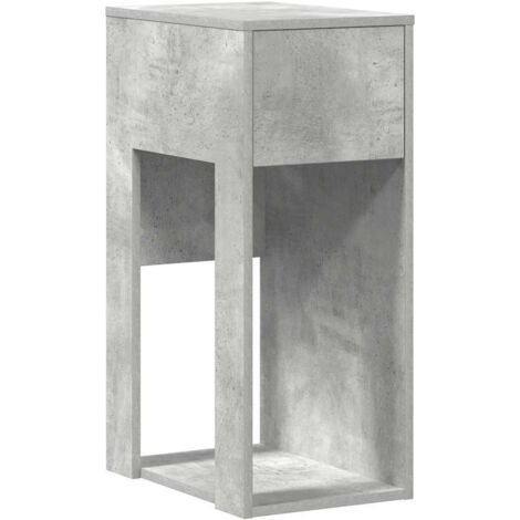 vidaXL Supporto per Computer a Torre con Cassetto Grigio 30x44x74 cm
