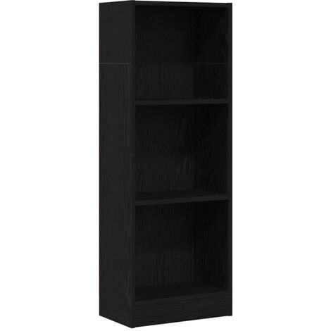 vidaXL Libreria Rovere Nero 40x24x109 cm in Truciolato