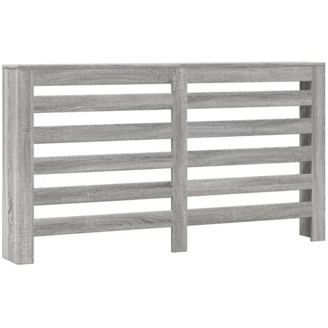 vidaXL Copertura Termosifone Grigio Sonoma 149x20x82 Legno Multistrato