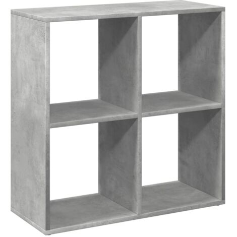 vidaXL Libreria Divisorio Grigio Cemento 69,5x29x69,5 cm in Truciolato