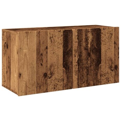 vidaXL Mobile TV a Parete Legno Antico 80x30x41 cm