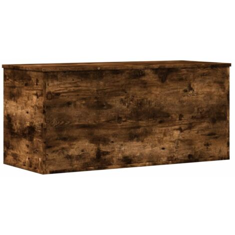 vidaXL Contenitore Rovere Fumo 100x42x46 cm Legno Multistrato