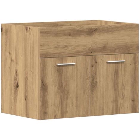 vidaXL Mobile Lavabo Bagno Rovere Artigianale 60x38,5x46 cm Truciolato
