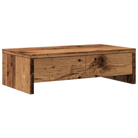 vidaXL Supporto Monitor con Cassetti Legno 50x27x15 cm in Truciolato