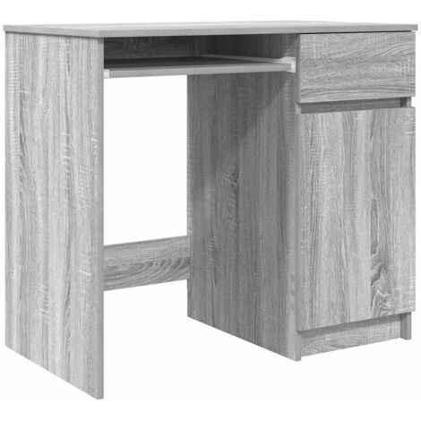 vidaXL Scrivania Grigio Sonoma 86x49x76 cm in Legno Multistrato