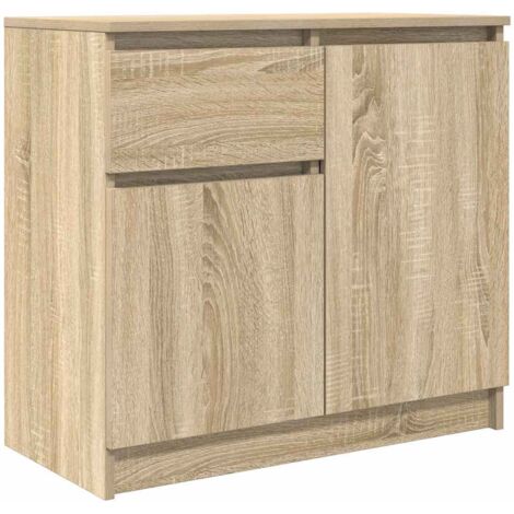 vidaXL Credenza con Cassetto Rovere Sonoma 71x35x65 cm in Truciolato