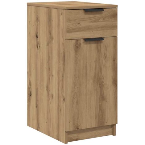 vidaXL Scrivania Rovere Artigianale 34x36x50 cm in Legno Multistrato