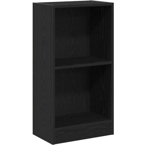 vidaXL Libreria Rovere Nero 40x24x76 cm in Legno Multistrato