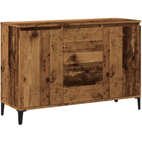 vidaXL Credenza Legno Antico 102x35x70 cm in Legno Multistrato