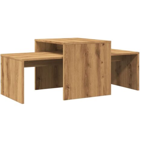 vidaXL Tavolino Salotto Rovere Artigianale 100x48x40 cm in