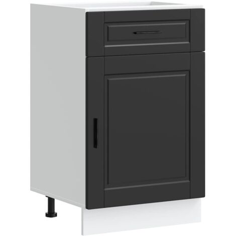 vidaXL Base da Cucina Porto Nero in Legno Multistrato