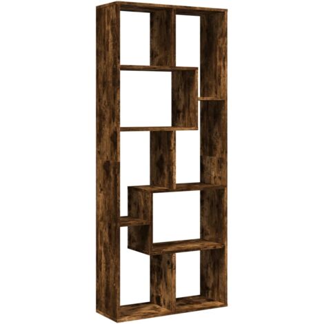 vidaXL Libreria Divisorio Rovere Fumo 67x25x161,5 cm in Truciolato