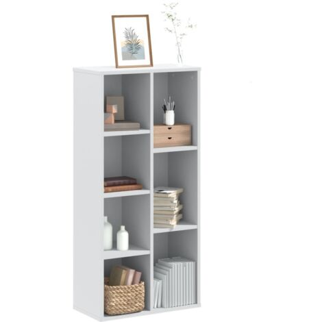 vidaXL Libreria Bianca 50x25x105 cm in Legno Multistrato