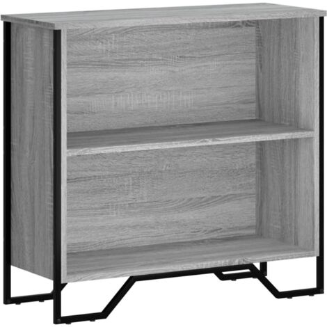 vidaXL Libreria Grigio Sonoma 80x31x74,5 cm in Legno Multistrato (1/5)