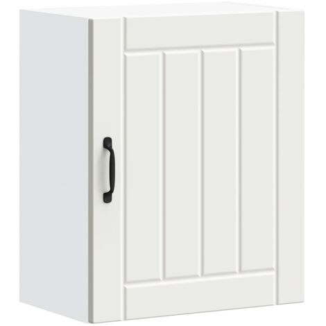 vidaXL Pensile da Cucina Lucca Bianco in Legno Multistrato