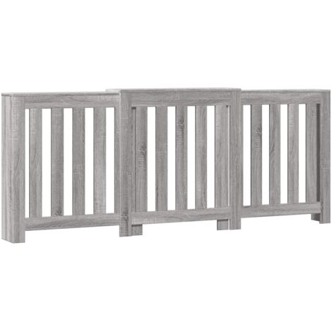 vidaXL Copertura Termosifone Grigio Sonoma 205x21,5x83,5cm Multistrato