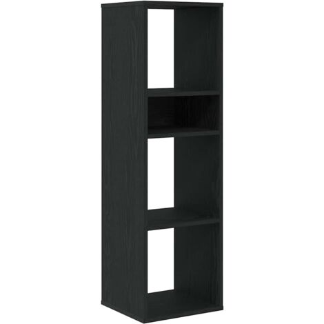 vidaXL Libreria Nera 34x31x112 cm in Legno Multistrato
