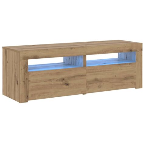 vidaXL Mobile Porta TV con LED Artigianale 120x35x40 cm Multistrato