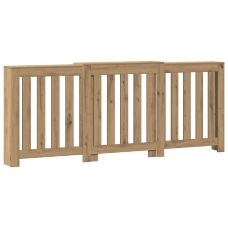 vidaXL Copertura Termosifone Rovere Artigianale 205x21,5x83,5 cm Legno