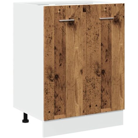vidaXL Armadio Inferiore Legno Antico 60x46x81,5 cm Legno Multistrato