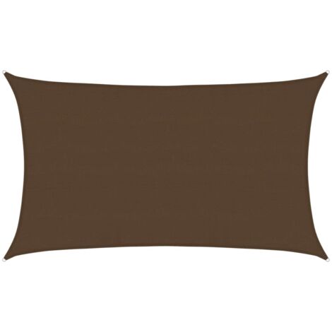 Vela Parasole 160 g/m² Marrone 5x8 m in HDPE vidaXL