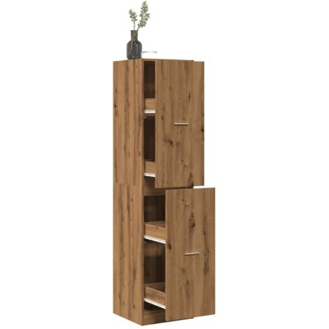 vidaXL Armadietto da Farmacia Rovere 40x41x174,5 cm in Truciolato